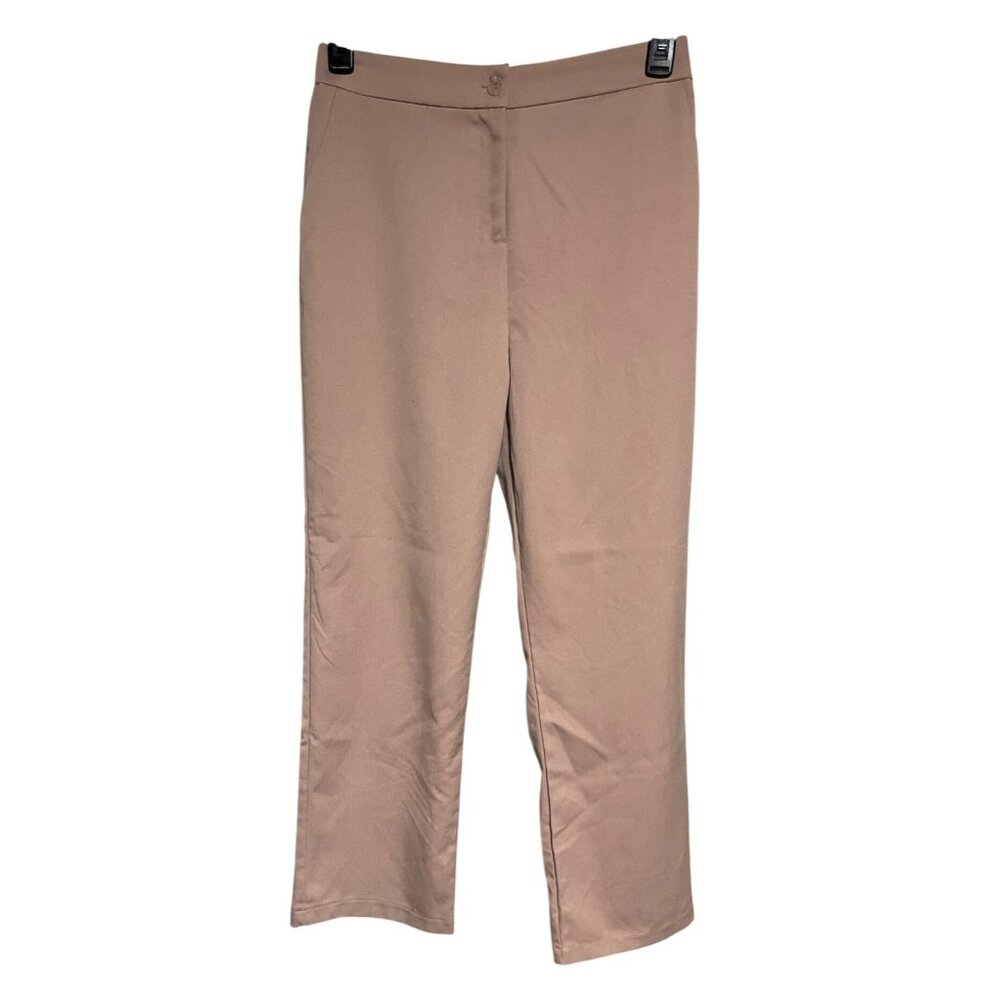 Sincerely Jules Womens Beige Straight Leg Pants Size L Business Casual